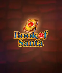 Celebrate the joyous spirit with the Book of Santa game by Endorphina, featuring an intricately designed golden book emblazoned with Santa's iconic image. This image captures the magic and mystery of Christmas, set against a softly glowing red background. Ideal for players looking to get into the holiday spirit, promising a delightful adventure. 